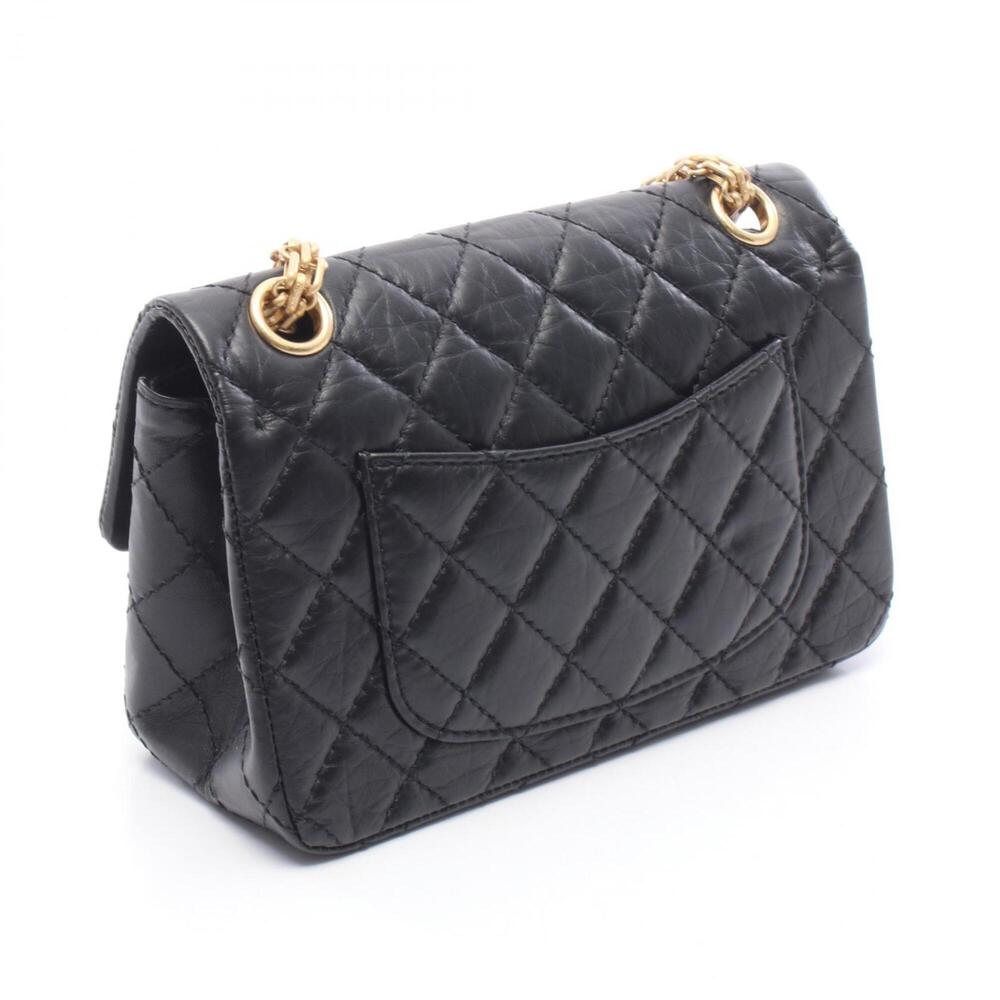 Chanel 2.55 Shoulder Bag/Handbag, Calfskin Leather, Women's, Black - Picture 2 of 8